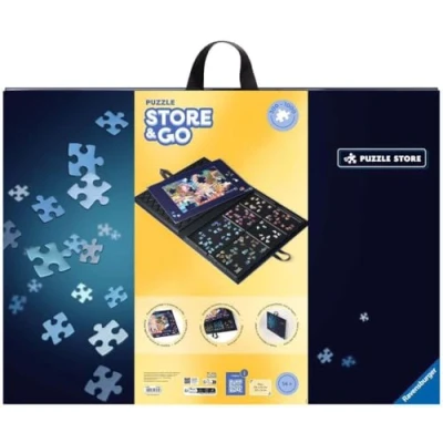 Image of Ravensburger puzzle folder for puzzles with up to 1000 pieces, combination of sorting tray and mat, accessories storing