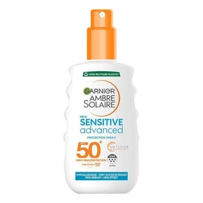 Image of Garnier Ambre Solaire Sensitive Advanced Spray Very High SPF 50+, 200ml