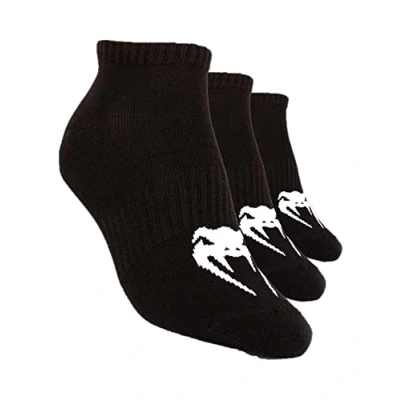Image of Venum, Classic Footlet Socks, Men&#039;s, 40 42, Black/White