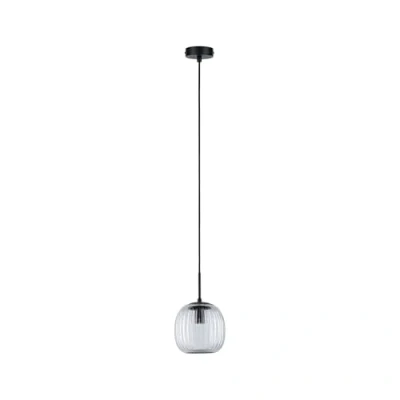 Image of Paulmann 71147 Selection Bathroom Pendant luminaire Ruya IP44 E14 230V max. 20W Glass, Black matt, Lighting lamp not Included