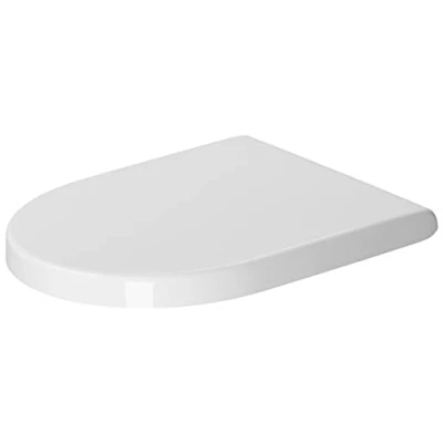 Image of Duravit Toilet seat Starck 3, Urea thermoset lid, cover with stainless steel hinges, white
