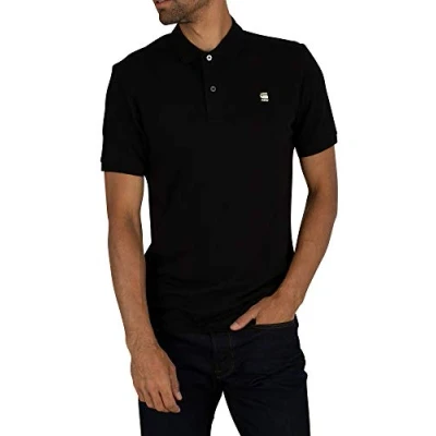 Image of G Star Dunda Polo shirt, Men&#039;s, Size: XS, Dk black