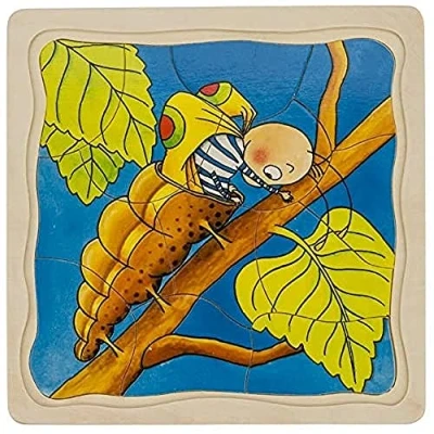 Image of Goki 57523 Puzzle Caterpillar, Mixed