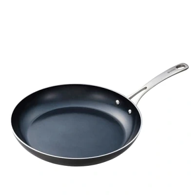 Image of Kyocera Ceramic Frying Pan with Non Stick Coating, 30 cm, PFAS/PTFE Free, Stainless Steel Handle, Suitable for All Hob Types