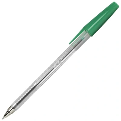 Image of indigo Green Ball point Pens. Quality Stick Biro Pens for Home School Office. 0.7mm Medium Encased Nib (50)