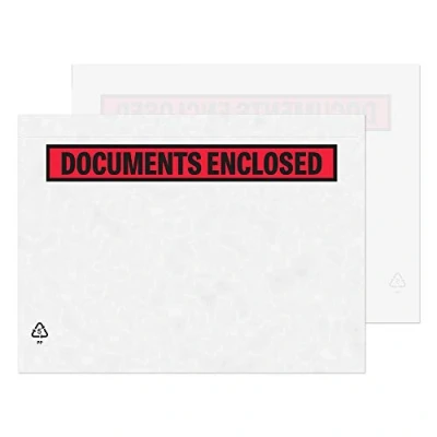 Image of Blake Purely Packaging C5 235 x 175 mm Printed Documents Enclosed Wallet Envelopes Peel and Seal (PDE42) Clear Pack of 1000