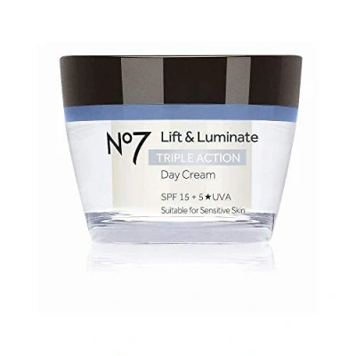Image of No7 Lift &amp; Luminate Triple Action Day Cream SPF 15 50ml