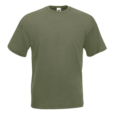 Image of Fruit of the Loom Classic T Shirt &#039;Value Weight&#039; Men, olive, Small
