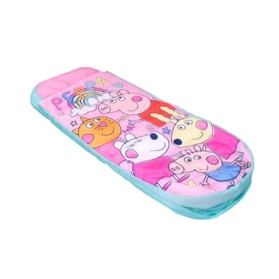 Image of Character World Official Peppa Pig ReadyBed Kids Inflatable Airbed and Sleeping Bag with Pump for Sleepovers Camping