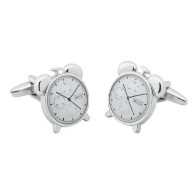 Image of Alarm Clock Novelty Cufflinks with Gift Pouch