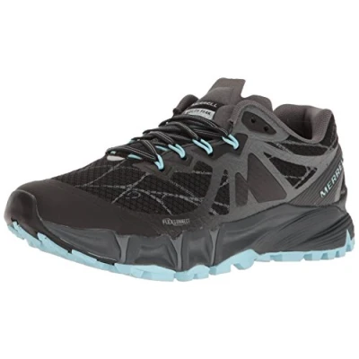 Image of Merrell Kids&#039; Moab Fst Polar Mid a/C Waterproof Hiking Boot, Black (Black), 30 EU