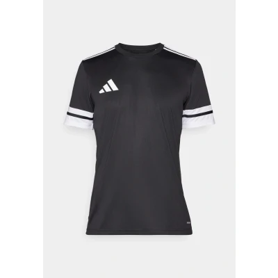 Image of adidas Performance SQUADRA25 Short Sleeve Sports Tshirt, Men&#039;s, Size: XXL, Black/white