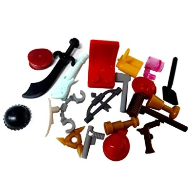 Image of (X20) Lego Minifigure Accessories Hats, Weapons, Tools, Flippers Etc