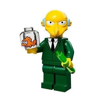 Image of The Simpsons Lego Mini Figure Mr Burns