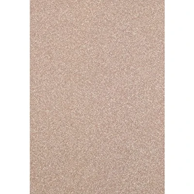 Image of Florence Glitter Cardstock Coloured Card A4 Champagne 5 Sheets of Craft Paper Scrapbook for Making and Other Crafts 250 GSM