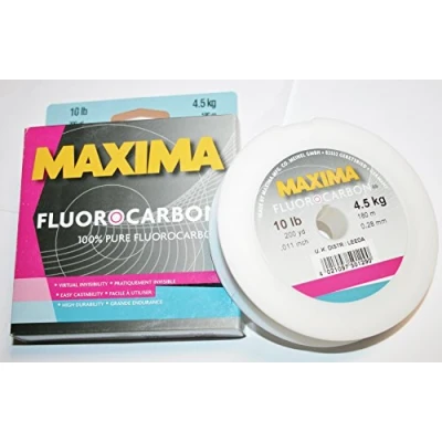 Image of Maxima 1 Shot FLUOROCARBON 4LB One, Clear, 25m