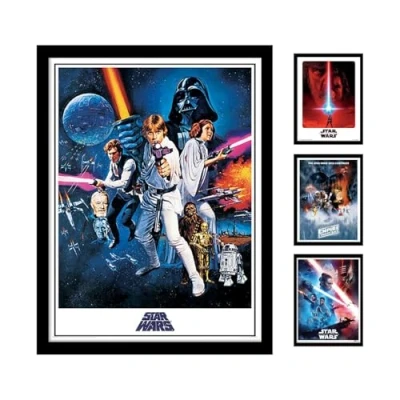 Image of Star Wars A New Hope One Sheet Framed Print, Multi Colour, 30 x 40 cm