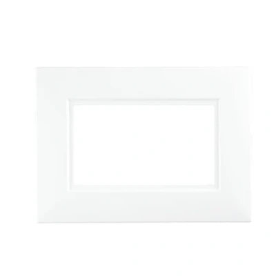 Image of Dencon White Finger Plate for 2Gang Socket Pre Packed (2)