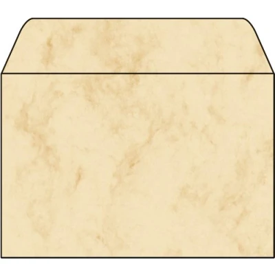 Image of SIGEL DU011 Marbled envelopes, C6, 90 gsm, Beige, 25 Pieces