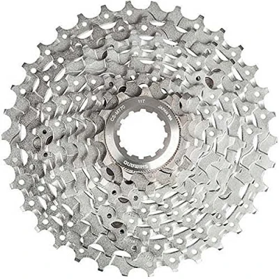 Image of Shimano Men&#039;s Cs M770 Cassette Xt 11 34T 9SPD Silver, 34 teeth UK