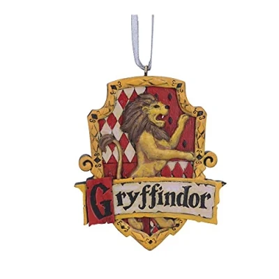 Image of Nemesis Now Harry Potter Gryffindor Crest Hanging Ornament 8cm, Red