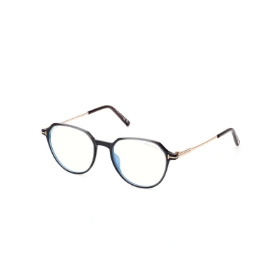 Image of Tom Ford Sunglasses FT 5875 B BLUE BLOCK Grey Striped 52/18/145 man