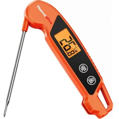Image of ThermoPro TP603 Digital Meat Thermometer for Kitchen, IPX6 Waterproof Food with Temperature Probe Oven BBQ, Instant Read Cooking Backlit LCD Sugar Jam Oil