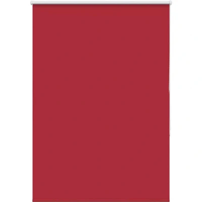Image of vidaXL Roller Blind Blackout Red 100x175 cm Fabric Width 95.7 Polyester