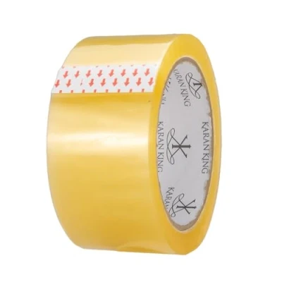 Image of ASMGOLD Packing Tape Parcel Tape, Low Noise Durable CLEAR/BROWN/FRAGILE for Boxes, Secure Packaging Moving House (48mm x 66m) (Clear, 1)