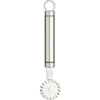 Image of KitchenCraft Professional Pastry Cutter Wheel / Dough Slicer, Stainless Steel, 17 cm, Silver
