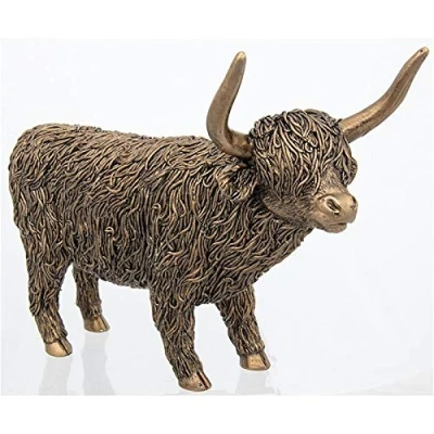 Image of Bronze Highland Coo Standing Large