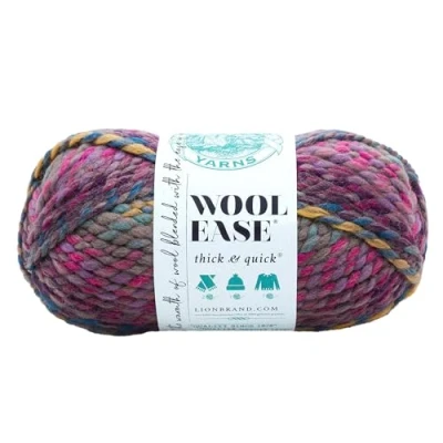 Image of Lion Brand Yarn 640 611 Wool Ease Thick &amp; Quick, Astroland, Acrylic, 21.59 x 9.53 cm