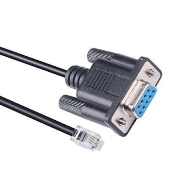 Image of DB9 RS232 RJ9 for celestron Scope Control Cable, nexstar Hand Upgrade Cable (6ft, to RJ9)