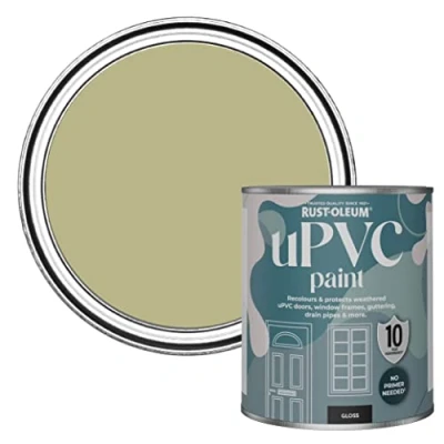 Image of Rust Oleum Green uPVC Door and Window Paint In Gloss Finish Sage 750ml