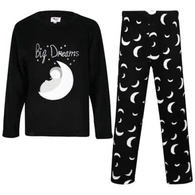 Image of A2Z 4 Kids Girls Boys Pyjamas 2 Piece Soft Fluffy Fleece Loungewear Big Dream PJS 277 5