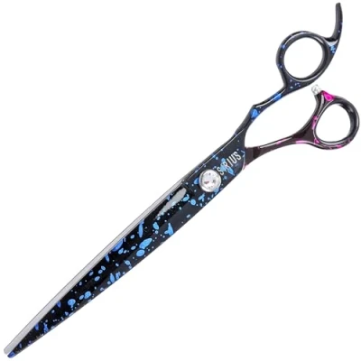 Image of GROOM Professional Sirius Curved Dog Grooming Scissors Shears for Dogs Ergonomic Design Comfortable Handling 440C Japanese Steel Sharp Blades, 8 Inch