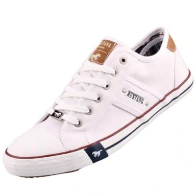 Image of Mustang Women&#039;s 4058 310 1 Low Top Sneakers, Weiss, 45