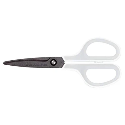 Image of PLUS Japan, Fitcut Curve Fluorine Coated Scissor in White Grey, 17,5cm Length