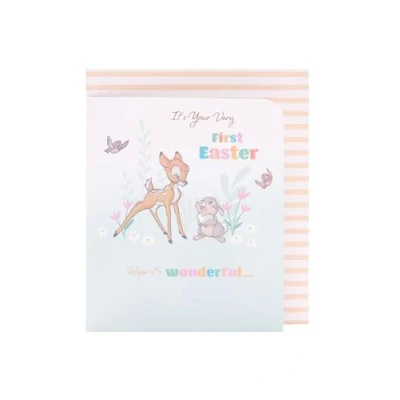 Image of UK Greetings Disney 1st Easter Card for Baby Boy/Girl Bambi &amp; Thumper Design