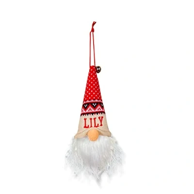 Image of History &amp; Heraldry Light Up Gonk Pre personalised Christmas Hanging Decoration Lily 00269860526