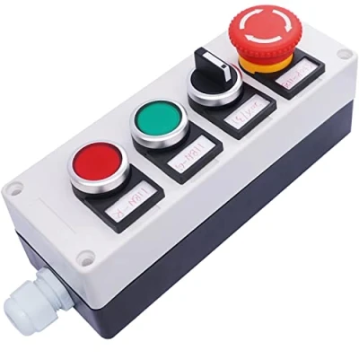 Image of Taiss Emergency stop switch, selector Red and Green push button switches combination box 10A 440V meet your diversified needs for Industrial Electrical control HZ 11ZS 20X GR