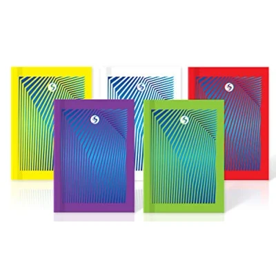Image of Silvine Daze 160 Page A6 Durable Casebound Notebooks in 5 Assorted Colours [Pack of 10],PADCBA6