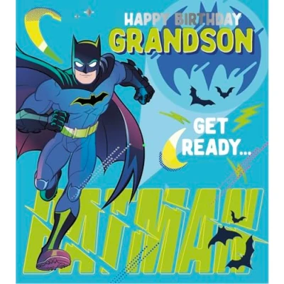 Image of wb batman, grandson, birthday card