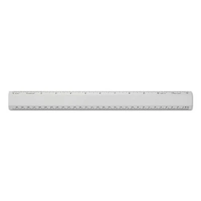 Image of Alumicolor Ruler, Measuring Tool, Silver, 12&quot;