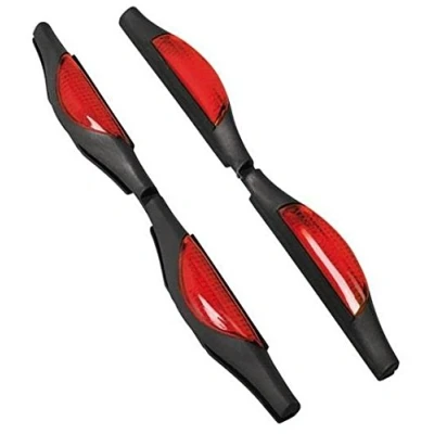 Image of Car Door Guard Protectors Edge Strip Reflectors Red