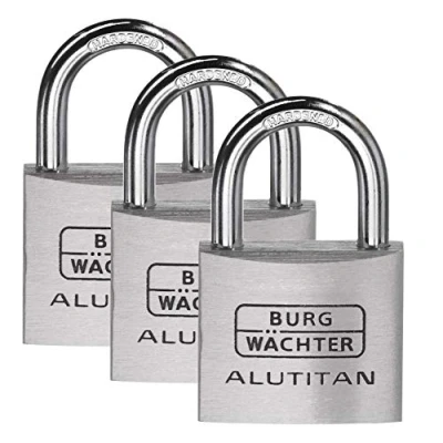 Image of Burg Wächter 36251 Trio 770 40 SB Padlock &amp; Hasp Cables, Aluminium, Silber