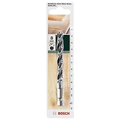Image of Bosch 2609255151 8 mm Diameter Hex Shank Wood Drill Bit