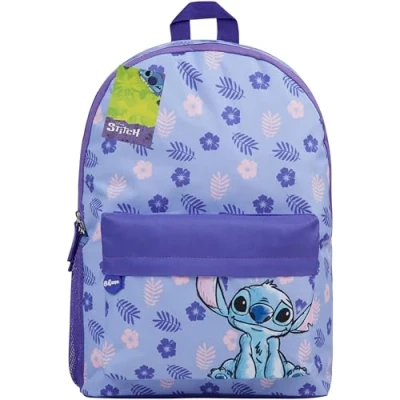 Image of Disney Backpack for Girls, Stitch School Bags Girls (Purple)