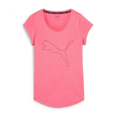 Image of Puma Performance heather CAT TEE Sports Tshirt, Women&#039;s, Size: XS, Sunset glow