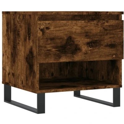 Image of vidaXL Coffee Table Smoked Oak 50x46x50 cm Engineered Wood